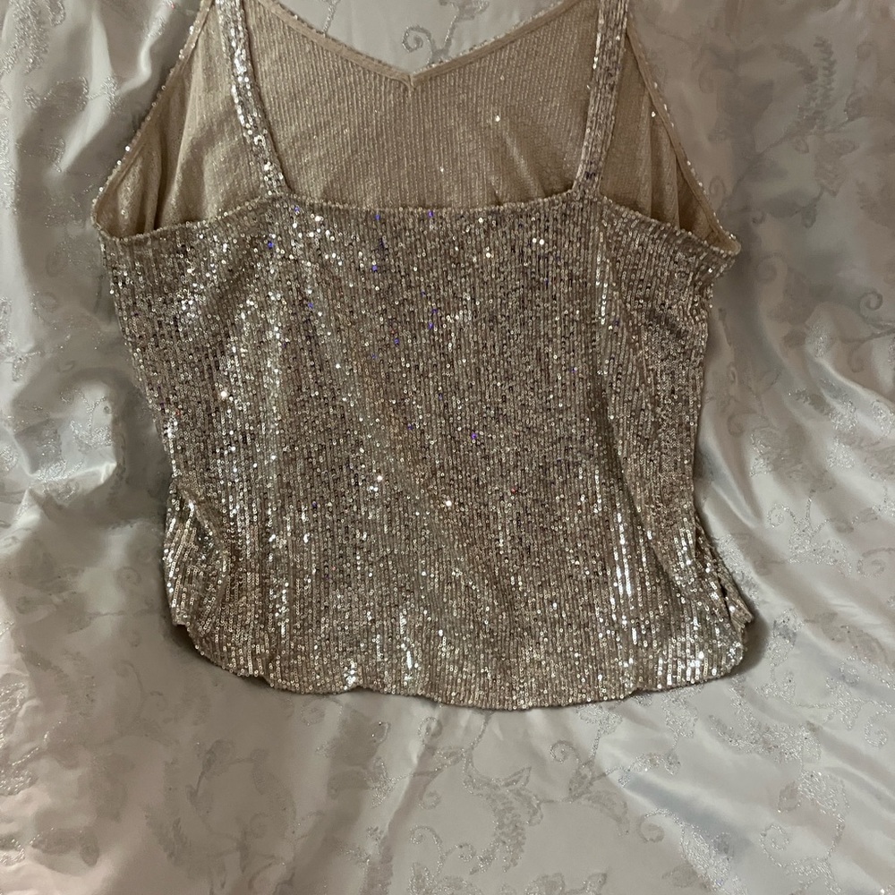 Maurices Silver Sequin Camisole’s in